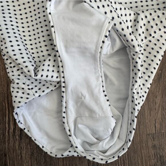 Eberjey Loreta Coastal Dot Ruffle One Piece Swimsuit M - Picture 7 of 9